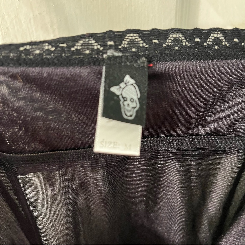 Morbid Threads Black Lace Chemise Size Medium - Picture 3 of 6